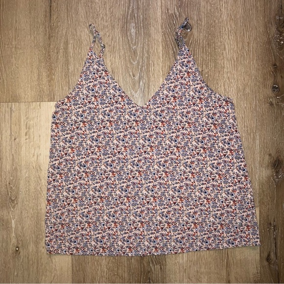 Abercrombie & Fitch Essentials Women’s Pink Tank Top Floral Print Y2K | Size S - Picture 2 of 8